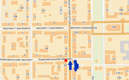 IDMedia Наружная реклама в городе Донецк (Донецкая область), Брандмауэр в городе Донецк №10018 схема