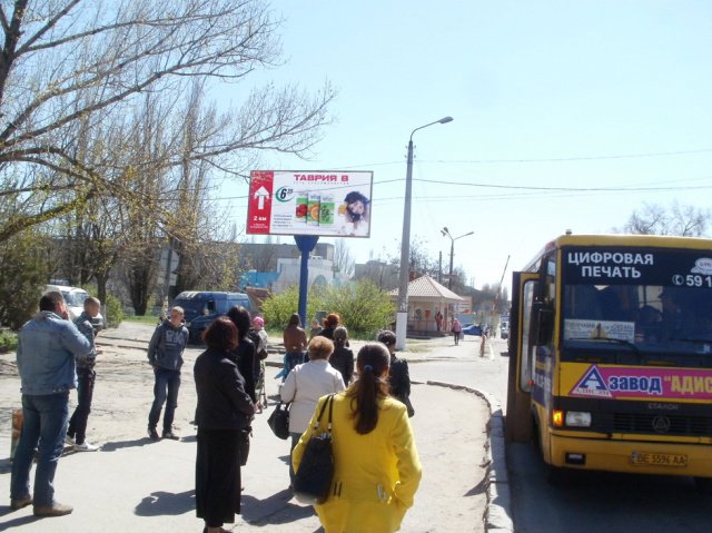 Білборд №100787 в місті Миколаїв (Миколаївська область), розміщення зовнішнішньої реклами, IDMedia-оренда найнижчі ціни!