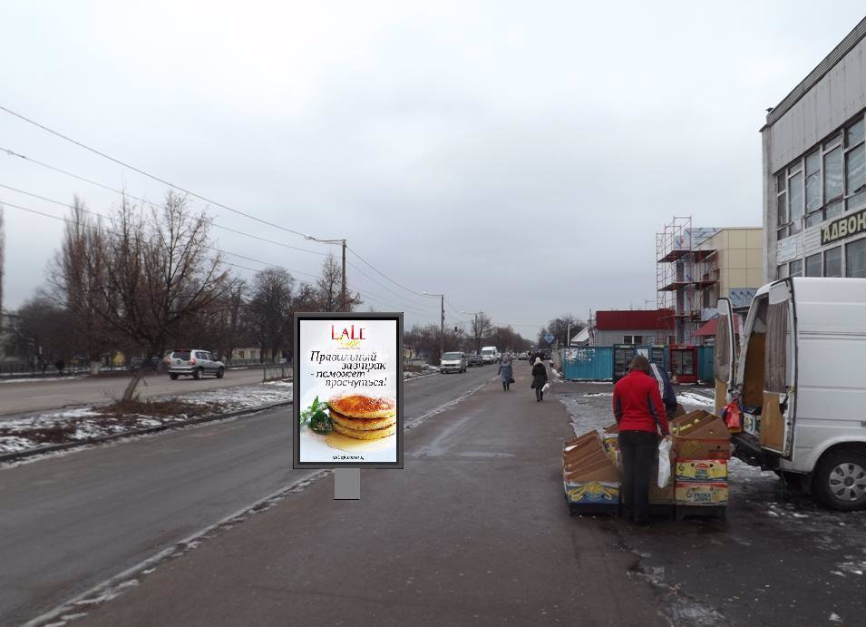 `Ситилайт №113176 в городе Коростышев (Житомирская область), размещение наружной рекламы, IDMedia-аренда по самым низким ценам!`