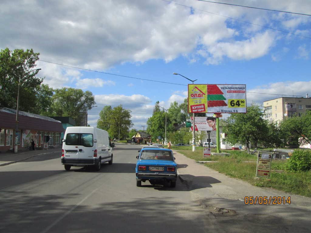 `Билборд №113180 в городе Малин (Житомирская область), размещение наружной рекламы, IDMedia-аренда по самым низким ценам!`