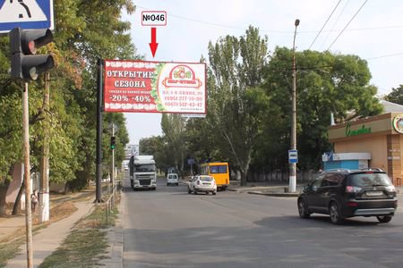 `Билборд №114545 в городе Николаев (Николаевская область), размещение наружной рекламы, IDMedia-аренда по самым низким ценам!`