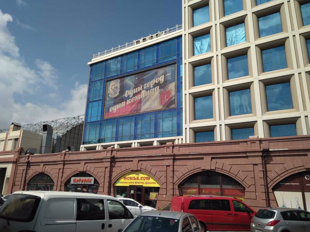 `Брандмауэр №114812 в городе Одесса (Одесская область), размещение наружной рекламы, IDMedia-аренда по самым низким ценам!`