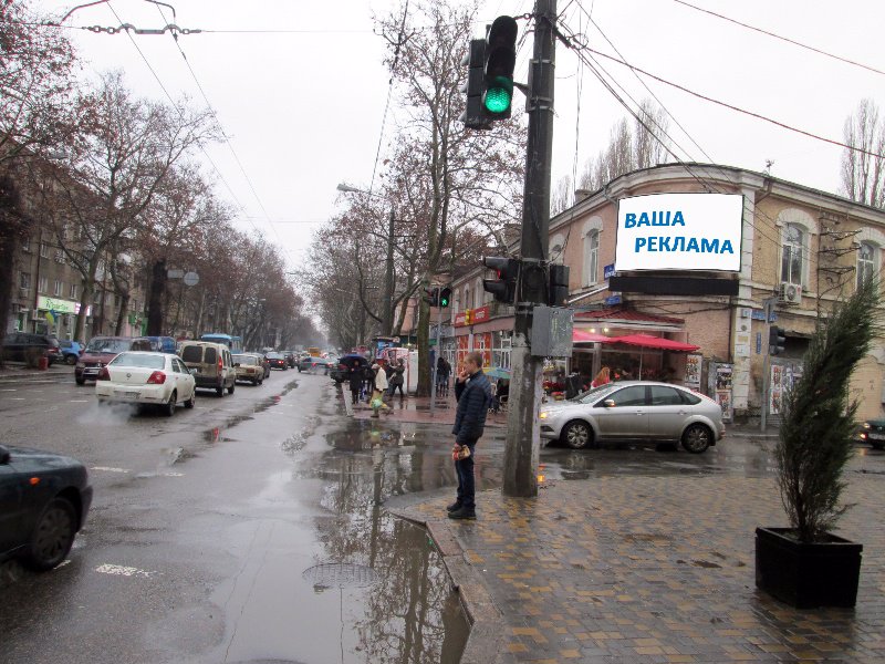 Брандмауер №114842 в місті Одеса (Одеська область), розміщення зовнішнішньої реклами, IDMedia-оренда найнижчі ціни!