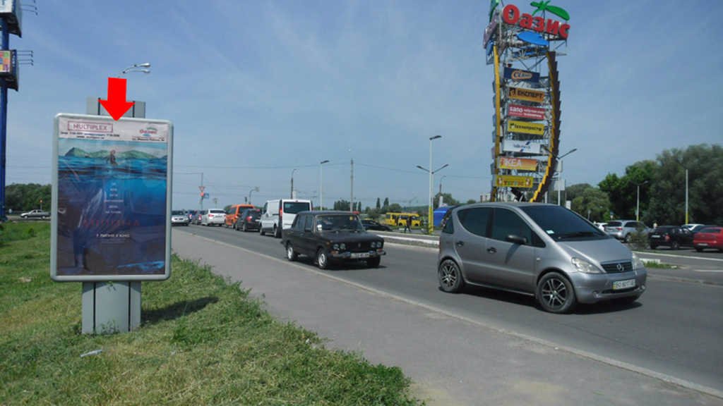 `Ситилайт №118089 в городе Хмельницкий (Хмельницкая область), размещение наружной рекламы, IDMedia-аренда по самым низким ценам!`