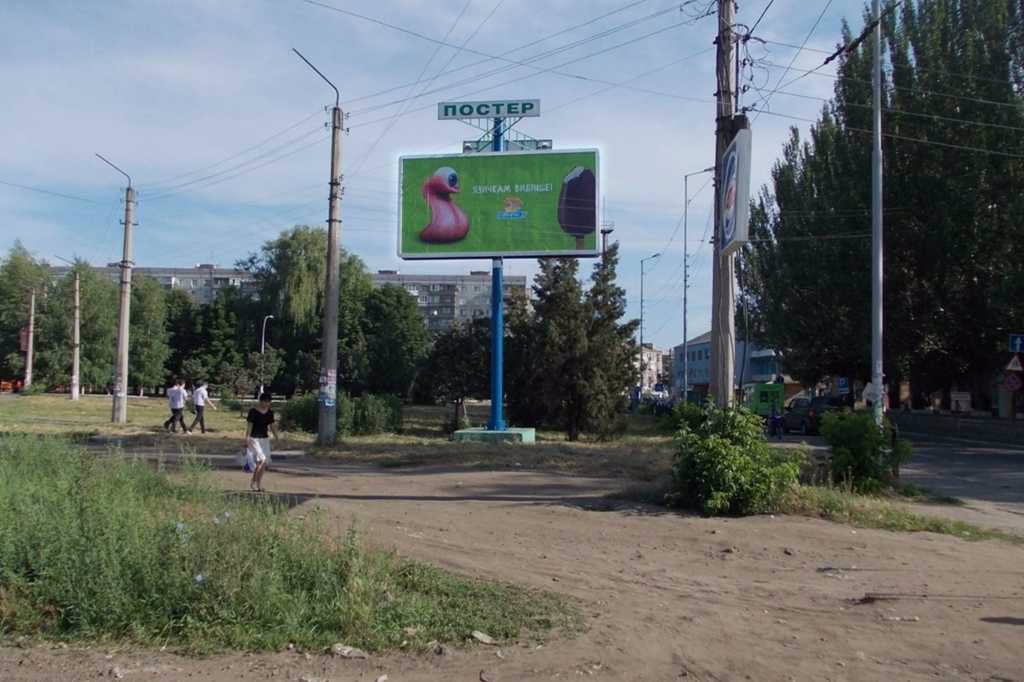 Білборд №120879 в місті Краматорськ (Донецька область), розміщення зовнішнішньої реклами, IDMedia-оренда найнижчі ціни!