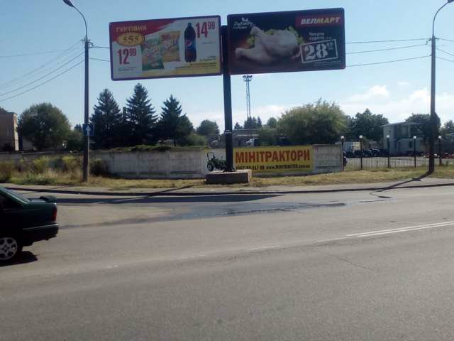 `Билборд №120949 в городе Луцк (Волынская область), размещение наружной рекламы, IDMedia-аренда по самым низким ценам!`