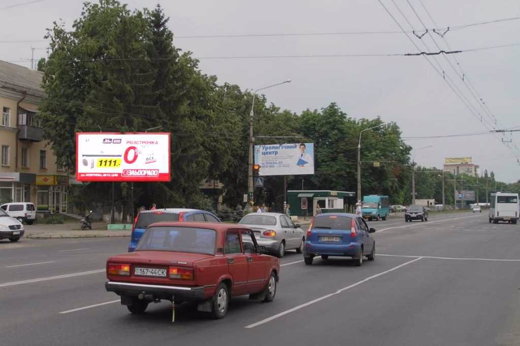 `Билборд №121203 в городе Полтава (Полтавская область), размещение наружной рекламы, IDMedia-аренда по самым низким ценам!`