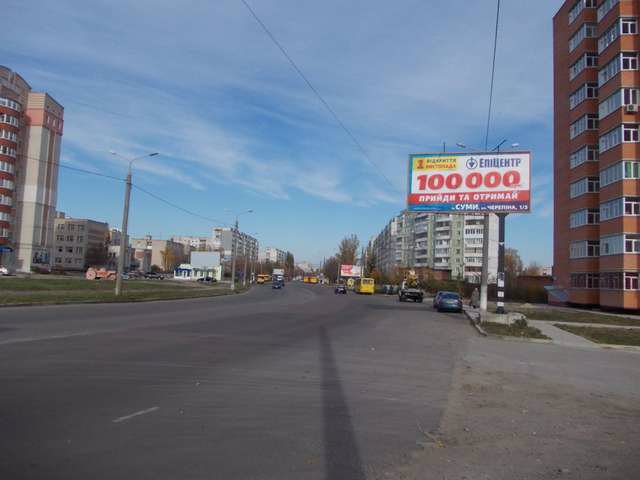 `Билборд №121255 в городе Сумы (Сумская область), размещение наружной рекламы, IDMedia-аренда по самым низким ценам!`