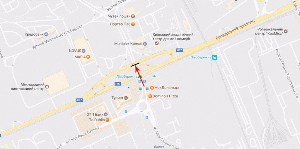 IDMedia Наружная реклама в городе Киев (Киевская область), Арку в городе Киев №124667 схема