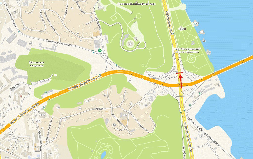 IDMedia Наружная реклама в городе Киев (Киевская область), Арку в городе Киев №124733 схема