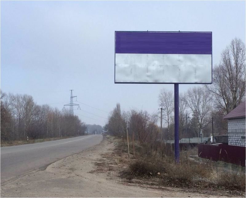 Білборд №133521 в місті Хотянівка (Київська область), розміщення зовнішнішньої реклами, IDMedia-оренда найнижчі ціни!