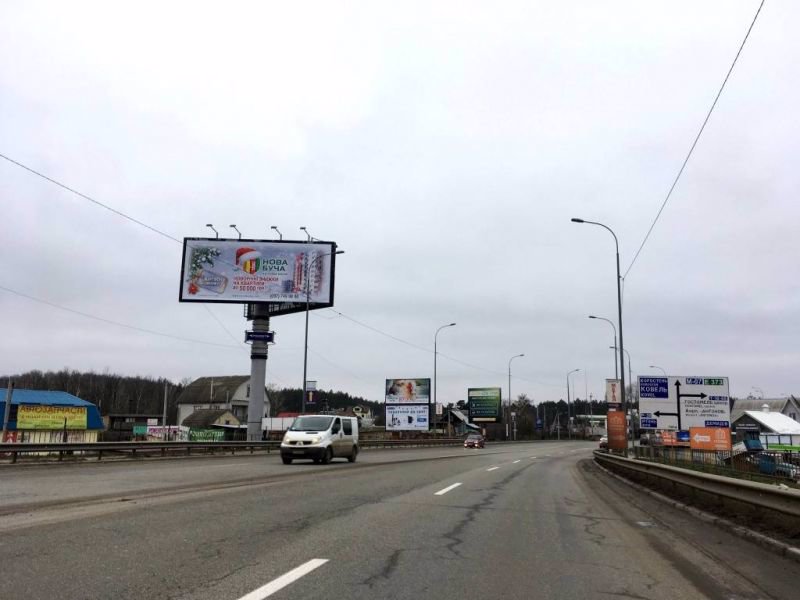 Білборд №134308 в місті Ірпінь (Київська область), розміщення зовнішнішньої реклами, IDMedia-оренда найнижчі ціни!