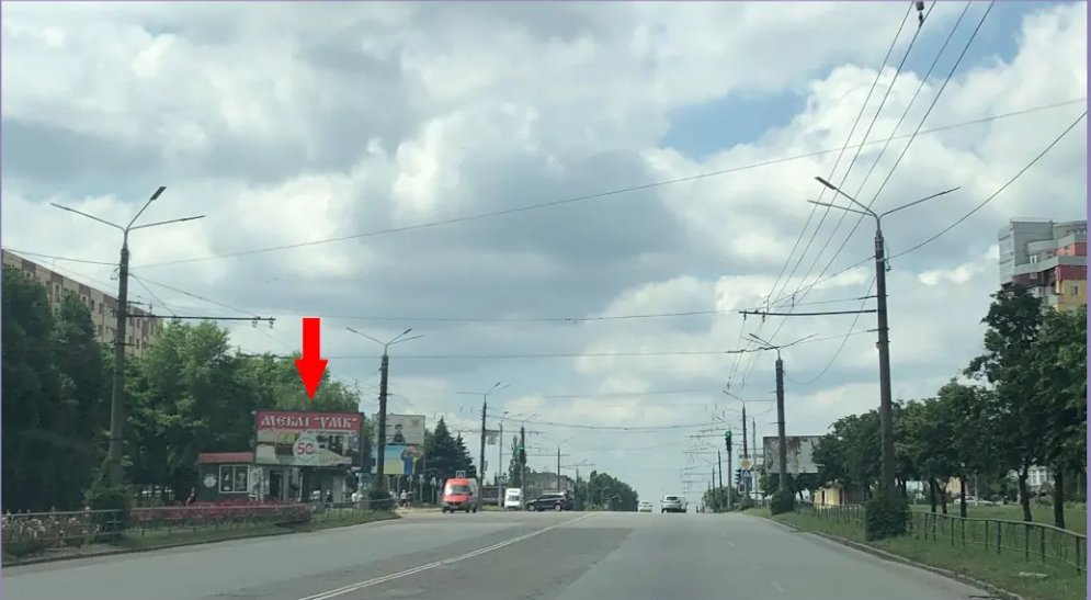 `Билборд №140037 в городе Кривой Рог (Днепропетровская область), размещение наружной рекламы, IDMedia-аренда по самым низким ценам!`