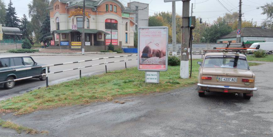 Ситилайт формат 1,2х1,8 №140630 в городе Кременчуг (Полтавская область) `Ситилайт №140630 в городе Кременчуг (Полтавская область), размещение наружной рекламы, IDMedia-аренда по самым низким ценам!`