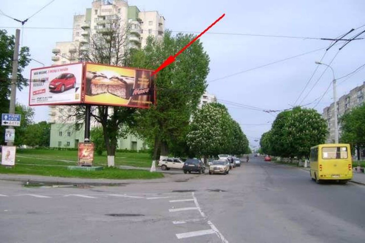 `Билборд №141795 в городе Луцк (Волынская область), размещение наружной рекламы, IDMedia-аренда по самым низким ценам!`