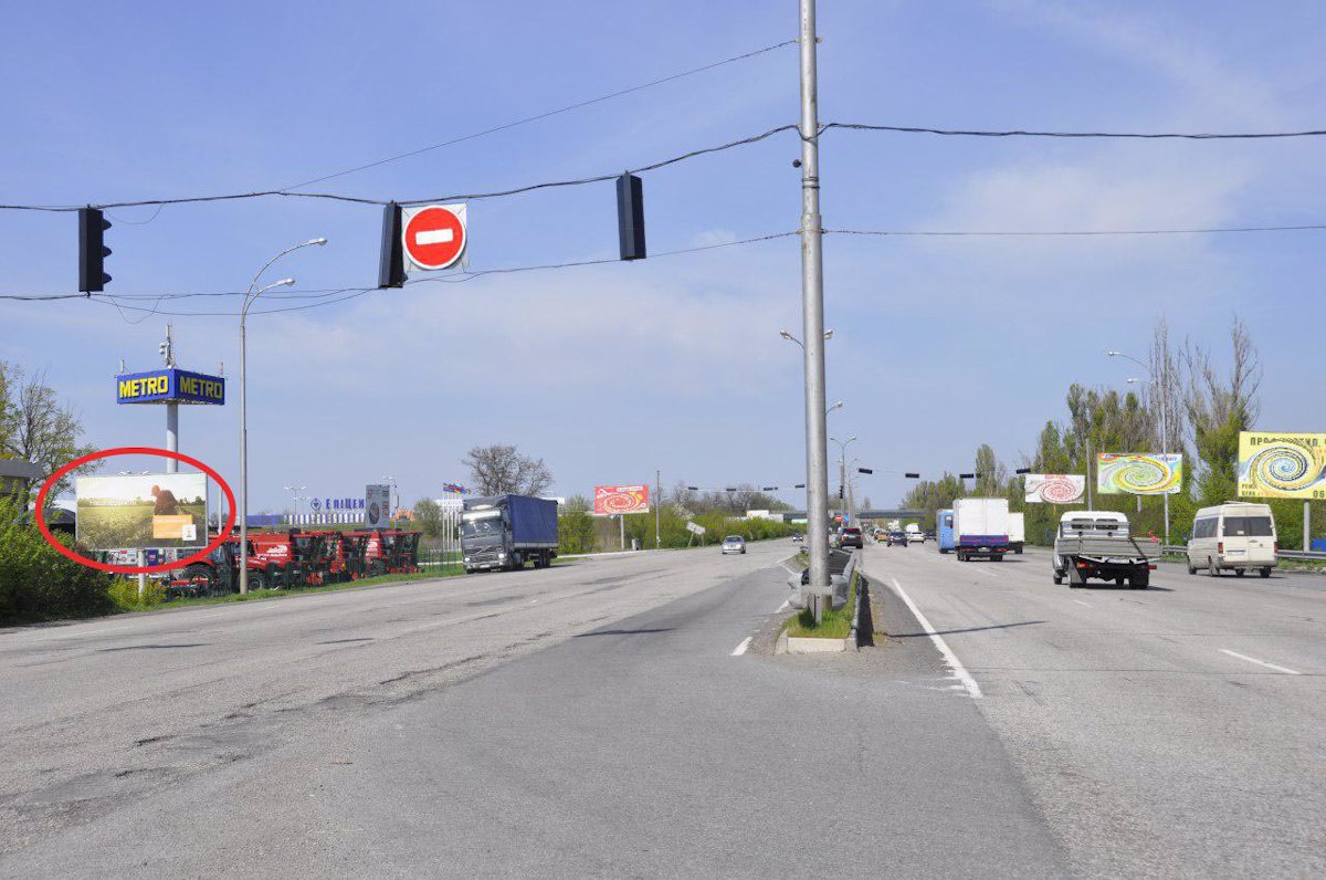 Білборд формат 2,90x5,90 №147414 в городе Дніпро (Дніпропетровська область) Білборд №147414 в місті Дніпро (Дніпропетровська область), розміщення зовнішнішньої реклами, IDMedia-оренда найнижчі ціни!