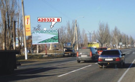 `Билборд №150733 в городе Новая Каховка (Херсонская область), размещение наружной рекламы, IDMedia-аренда по самым низким ценам!`