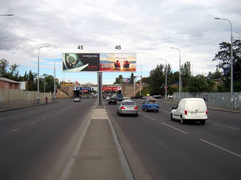 `Билборд №150940 в городе Одесса (Одесская область), размещение наружной рекламы, IDMedia-аренда по самым низким ценам!`
