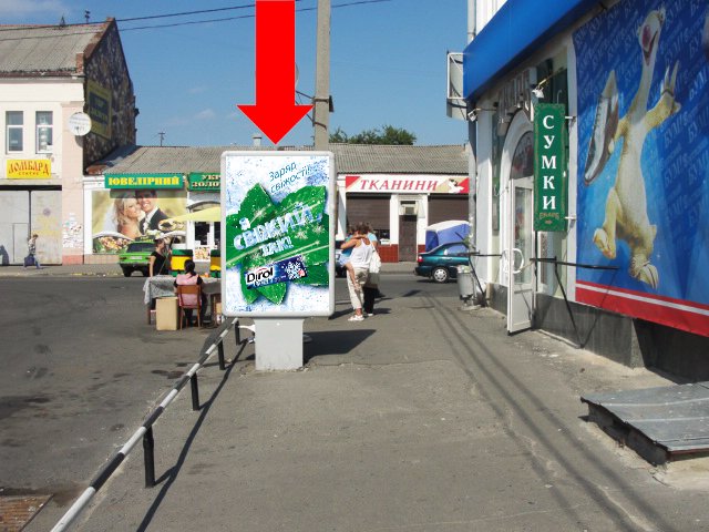`Ситилайт №153770 в городе Полтава (Полтавская область), размещение наружной рекламы, IDMedia-аренда по самым низким ценам!`