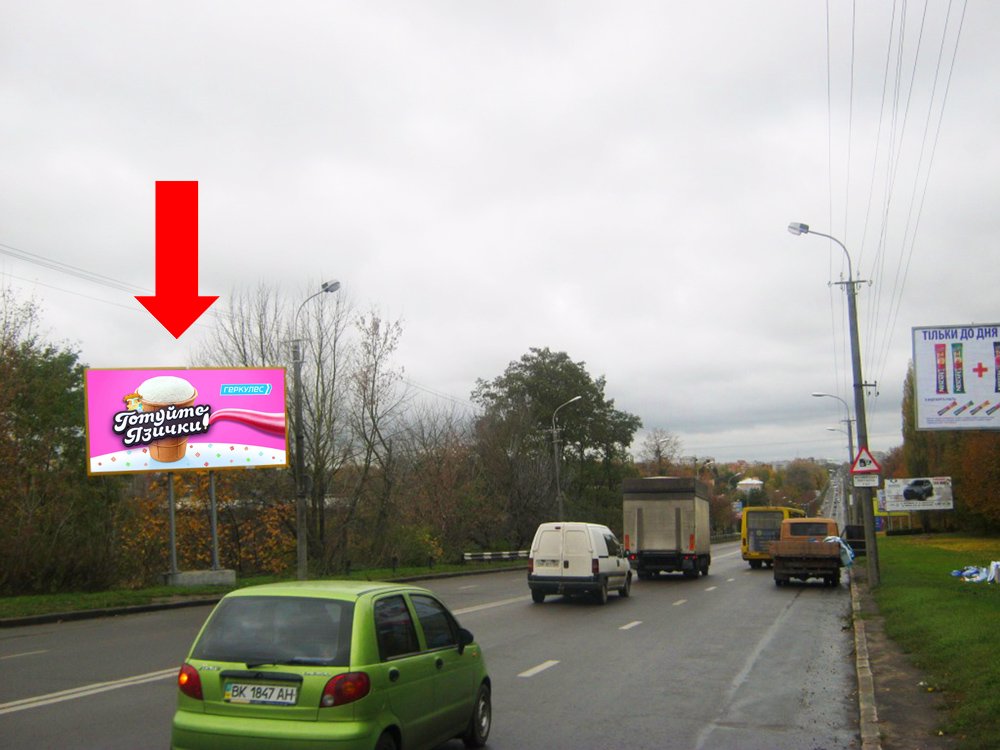 `Билборд №153897 в городе Ровно (Ровенская область), размещение наружной рекламы, IDMedia-аренда по самым низким ценам!`