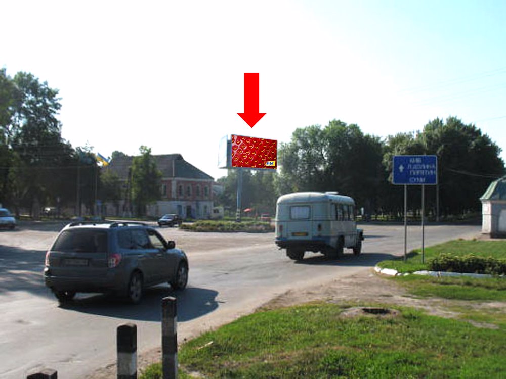 `Билборд №154128 в городе Ромны (Сумская область), размещение наружной рекламы, IDMedia-аренда по самым низким ценам!`