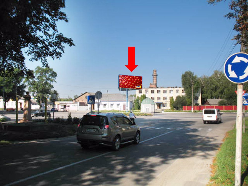 `Билборд №154129 в городе Ромны (Сумская область), размещение наружной рекламы, IDMedia-аренда по самым низким ценам!`