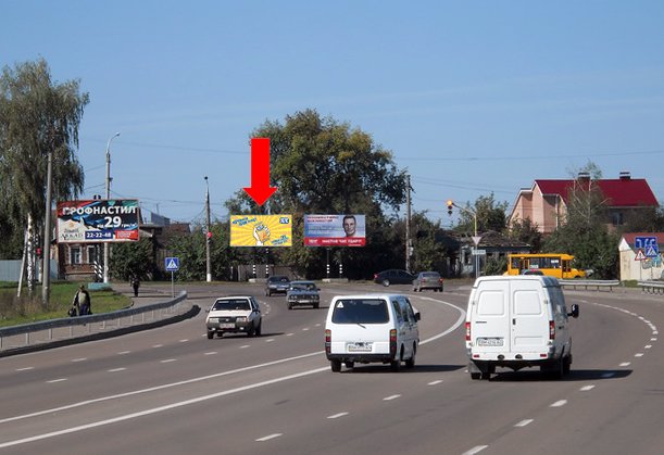 `Билборд №154198 в городе Сумы (Сумская область), размещение наружной рекламы, IDMedia-аренда по самым низким ценам!`