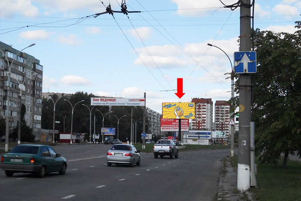 `Билборд №154203 в городе Сумы (Сумская область), размещение наружной рекламы, IDMedia-аренда по самым низким ценам!`
