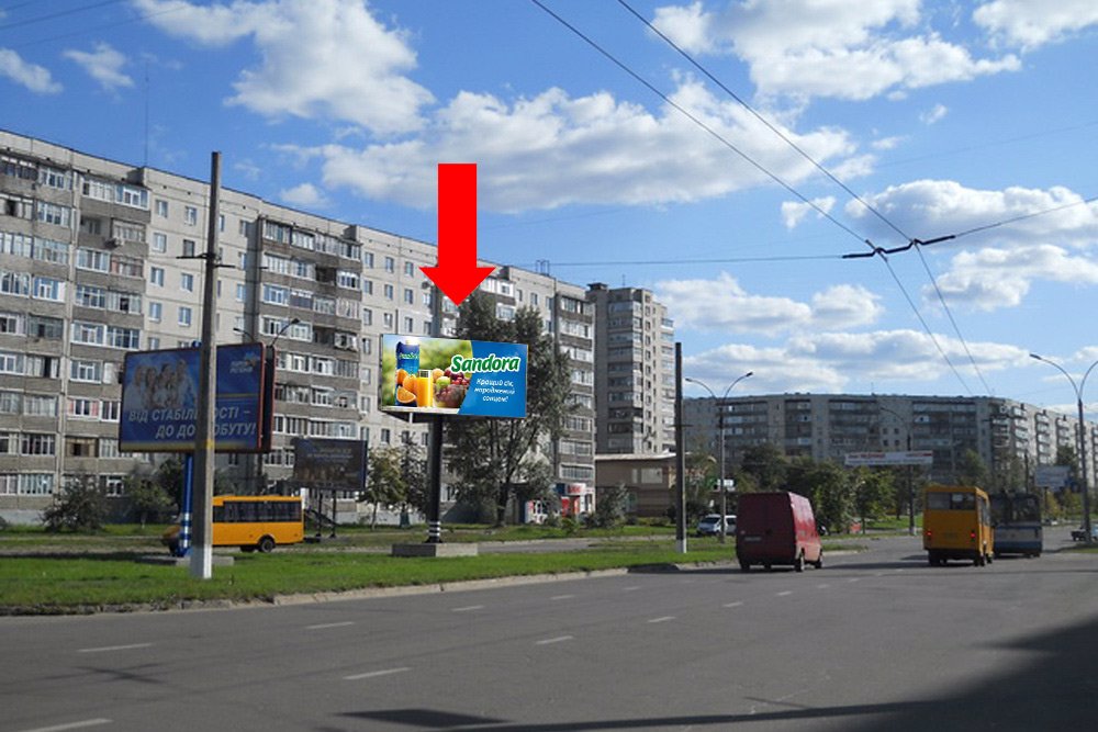 `Билборд №154204 в городе Сумы (Сумская область), размещение наружной рекламы, IDMedia-аренда по самым низким ценам!`