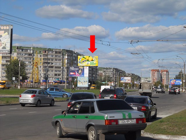 `Билборд №154228 в городе Сумы (Сумская область), размещение наружной рекламы, IDMedia-аренда по самым низким ценам!`
