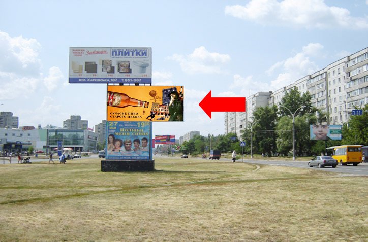 `Билборд №154231 в городе Сумы (Сумская область), размещение наружной рекламы, IDMedia-аренда по самым низким ценам!`