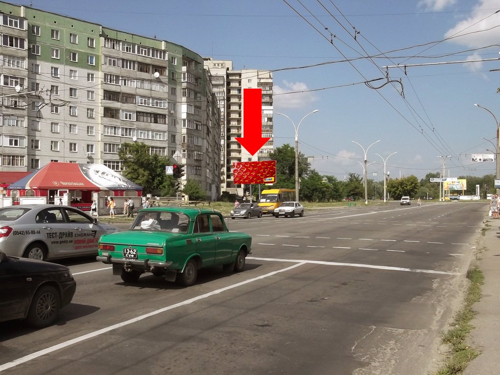 `Билборд №154233 в городе Сумы (Сумская область), размещение наружной рекламы, IDMedia-аренда по самым низким ценам!`