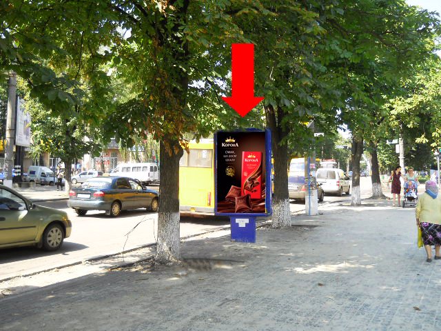 Сітілайт №154264 в місті Суми (Сумська область), розміщення зовнішнішньої реклами, IDMedia-оренда найнижчі ціни!