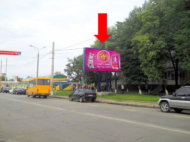 `Билборд №154300 в городе Сумы (Сумская область), размещение наружной рекламы, IDMedia-аренда по самым низким ценам!`