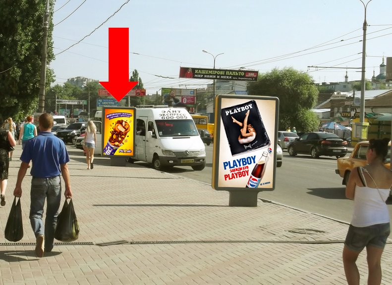 Сітілайт №154398 в місті Суми (Сумська область), розміщення зовнішнішньої реклами, IDMedia-оренда найнижчі ціни!