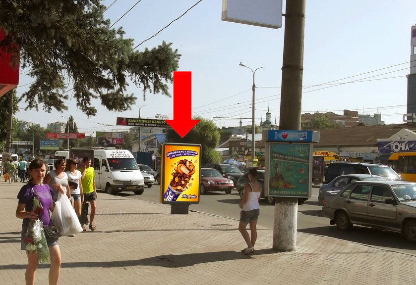 Сітілайт №154400 в місті Суми (Сумська область), розміщення зовнішнішньої реклами, IDMedia-оренда найнижчі ціни!