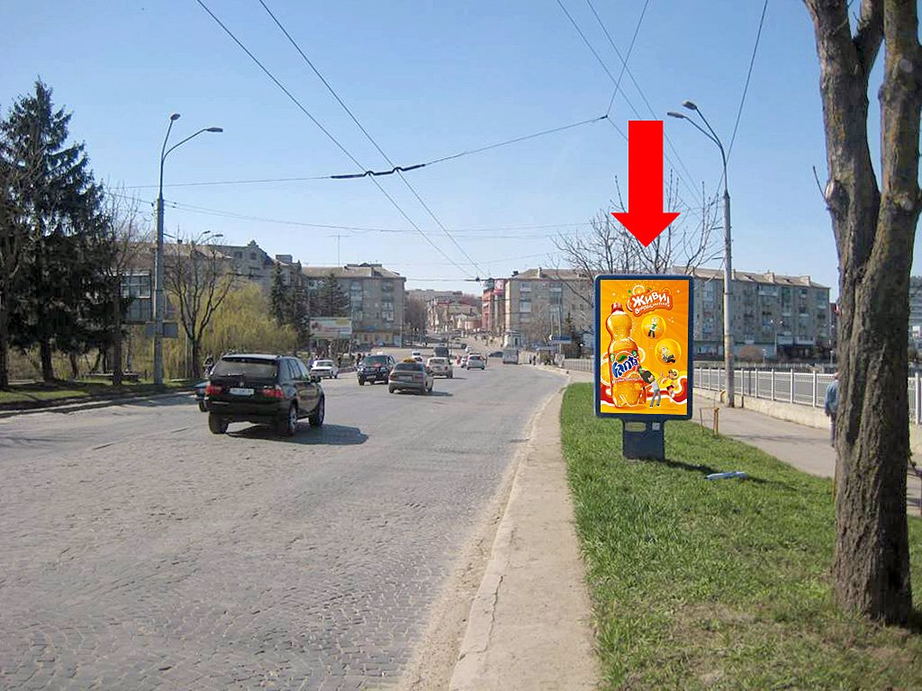 Сітілайт №154480 в місті Тернопіль (Тернопільська область), розміщення зовнішнішньої реклами, IDMedia-оренда найнижчі ціни!