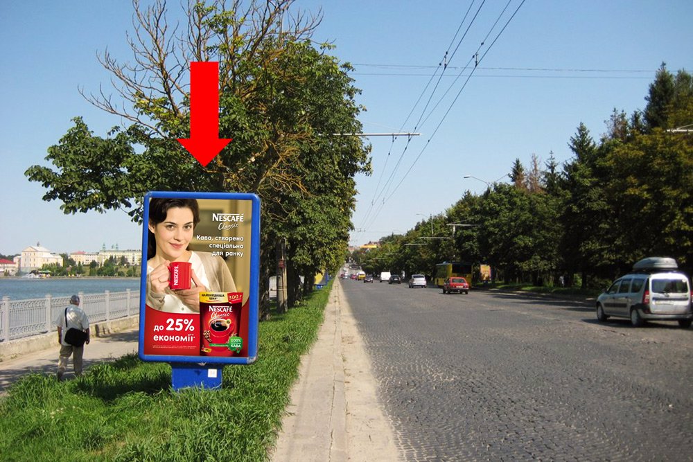 `Ситилайт №154481 в городе Тернополь (Тернопольская область), размещение наружной рекламы, IDMedia-аренда по самым низким ценам!`