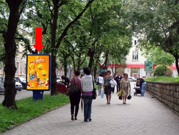 Сітілайт №154509 в місті Тернопіль (Тернопільська область), розміщення зовнішнішньої реклами, IDMedia-оренда найнижчі ціни!