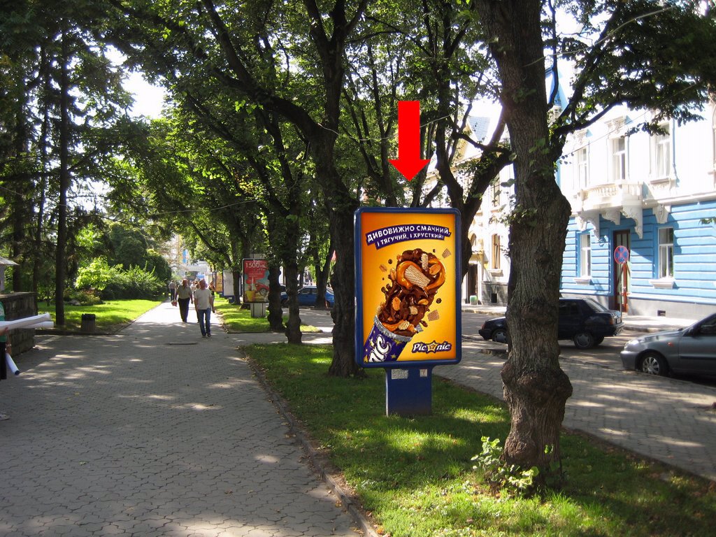 `Ситилайт №154510 в городе Тернополь (Тернопольская область), размещение наружной рекламы, IDMedia-аренда по самым низким ценам!`