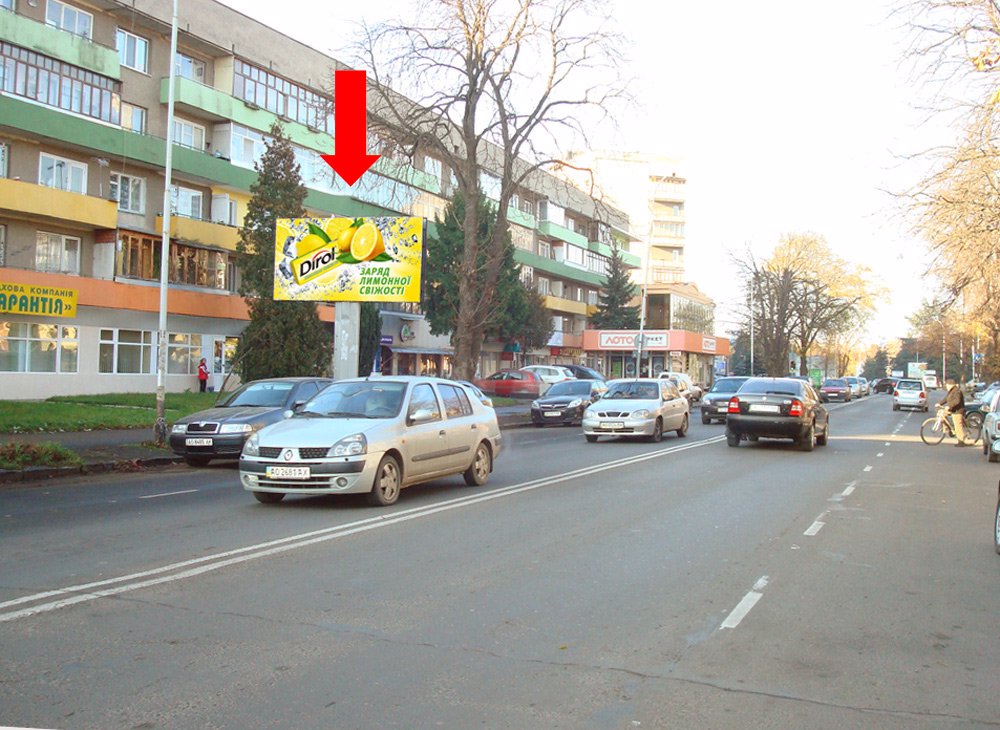 `Билборд №156312 в городе Ужгород (Закарпатская область), размещение наружной рекламы, IDMedia-аренда по самым низким ценам!`