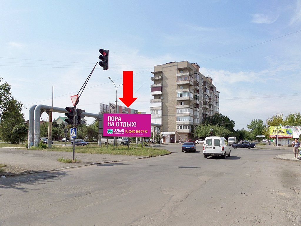 Білборд №156314 в місті Ужгород (Закарпатська область), розміщення зовнішнішньої реклами, IDMedia-оренда найнижчі ціни!