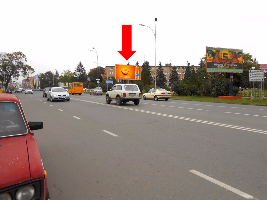Білборд №156411 в місті Ужгород (Закарпатська область), розміщення зовнішнішньої реклами, IDMedia-оренда найнижчі ціни!
