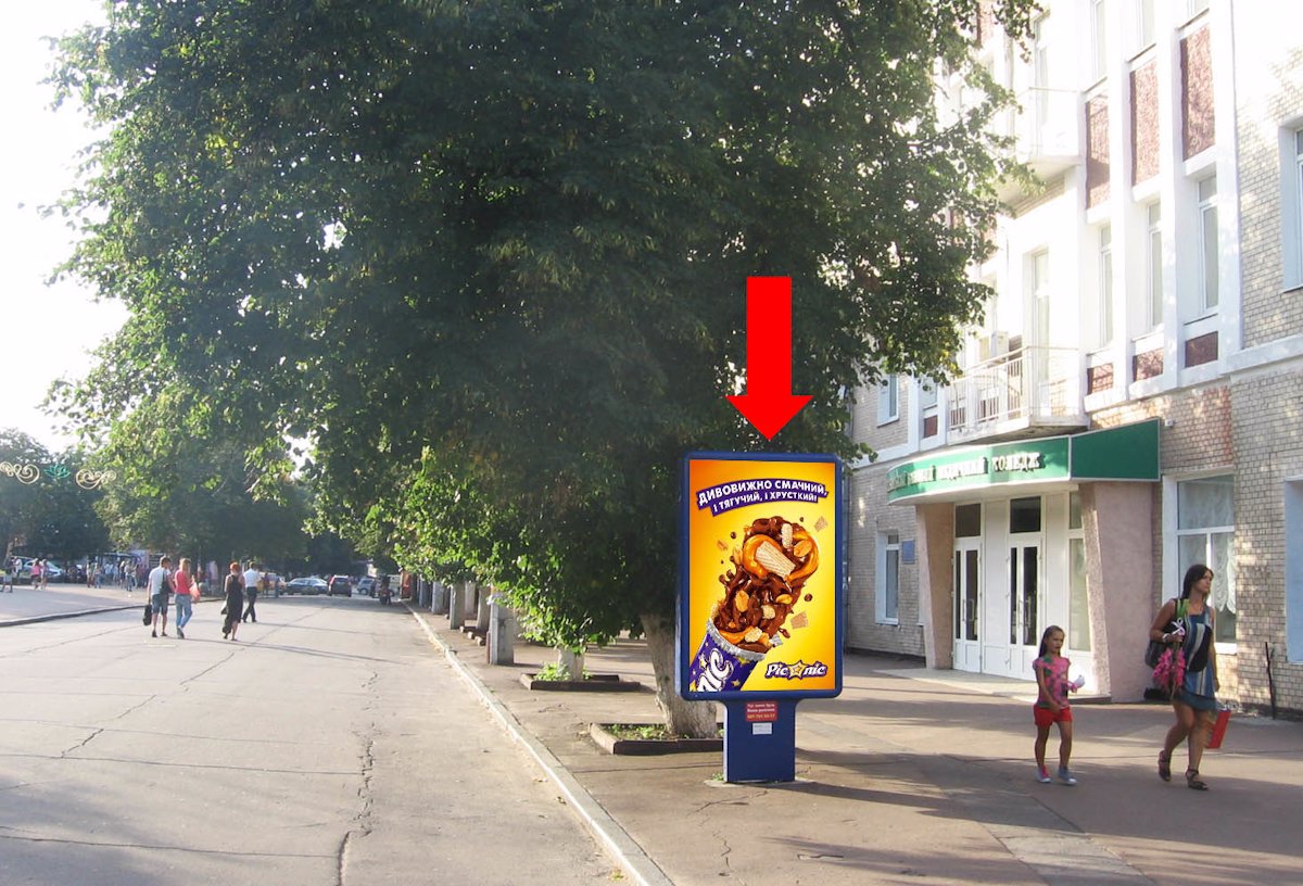 `Ситилайт №158797 в городе Хмельницкий (Хмельницкая область), размещение наружной рекламы, IDMedia-аренда по самым низким ценам!`