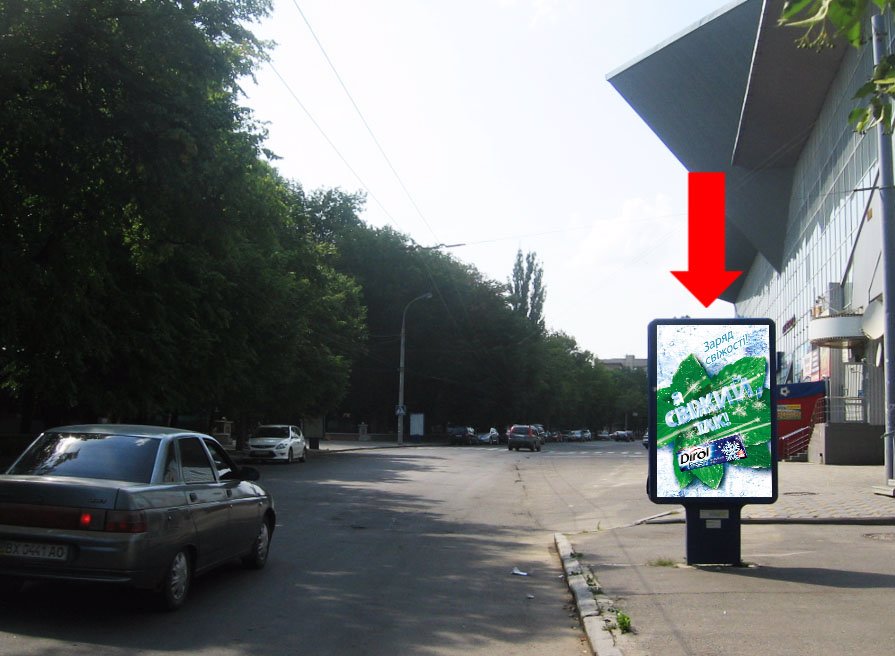`Ситилайт №158811 в городе Хмельницкий (Хмельницкая область), размещение наружной рекламы, IDMedia-аренда по самым низким ценам!`