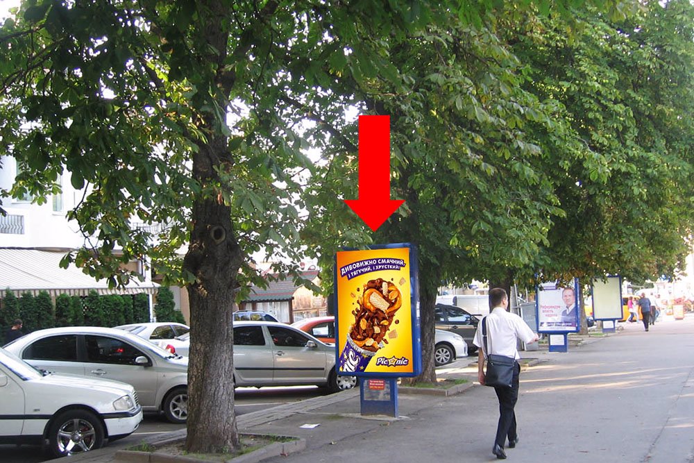 Сітілайт №158817 в місті Хмельницький (Хмельницька область), розміщення зовнішнішньої реклами, IDMedia-оренда найнижчі ціни!