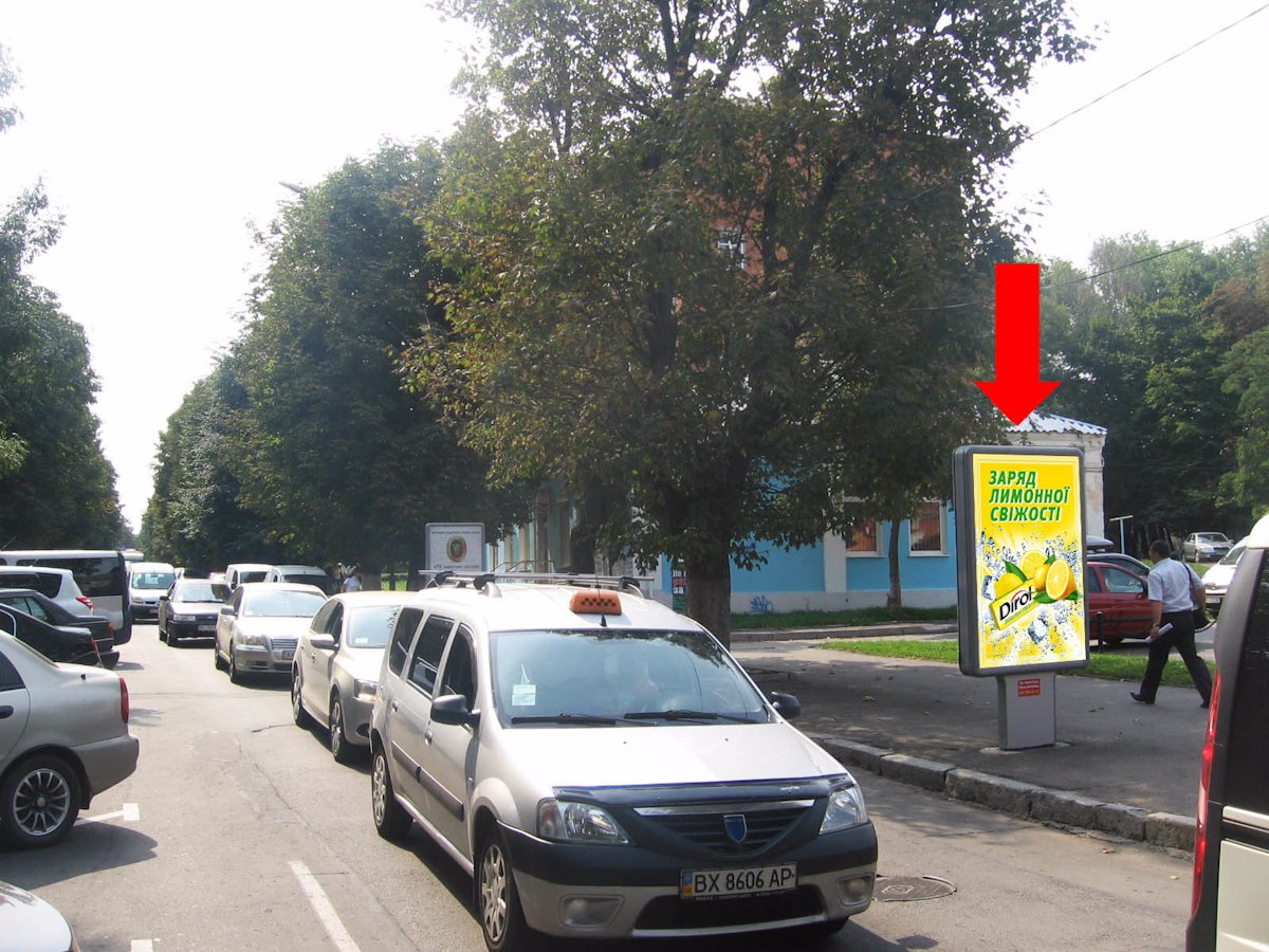 Сітілайт №158908 в місті Хмельницький (Хмельницька область), розміщення зовнішнішньої реклами, IDMedia-оренда найнижчі ціни!