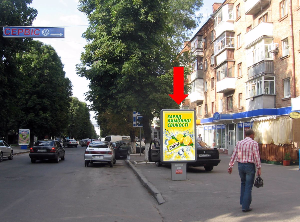 Сітілайт №158911 в місті Хмельницький (Хмельницька область), розміщення зовнішнішньої реклами, IDMedia-оренда найнижчі ціни!