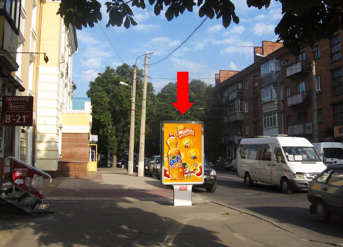 Сітілайт №158912 в місті Хмельницький (Хмельницька область), розміщення зовнішнішньої реклами, IDMedia-оренда найнижчі ціни!