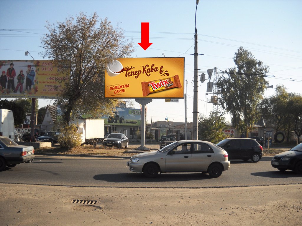 `Билборд №159196 в городе Черкассы (Черкасская область), размещение наружной рекламы, IDMedia-аренда по самым низким ценам!`